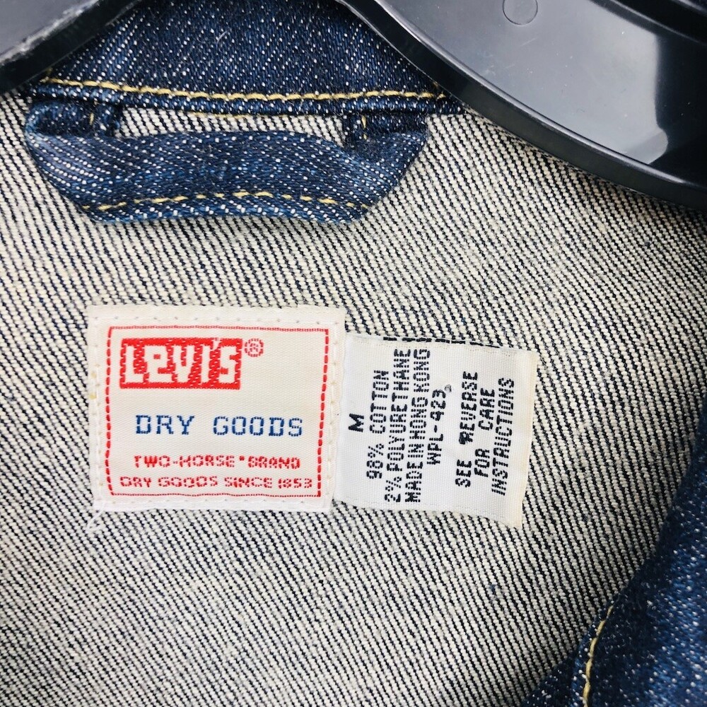 Levi's Dry Good WPL-423 Women's Blue Cotton Long Sleeve Denim Jacket Size Medium - Picture 9 of 10